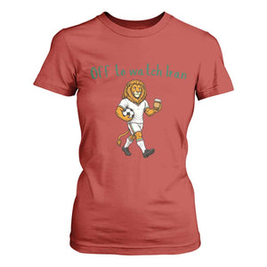 Funny Persian Lion Soccer Fan Gift T Shirt For Women Off To Watch Iran
