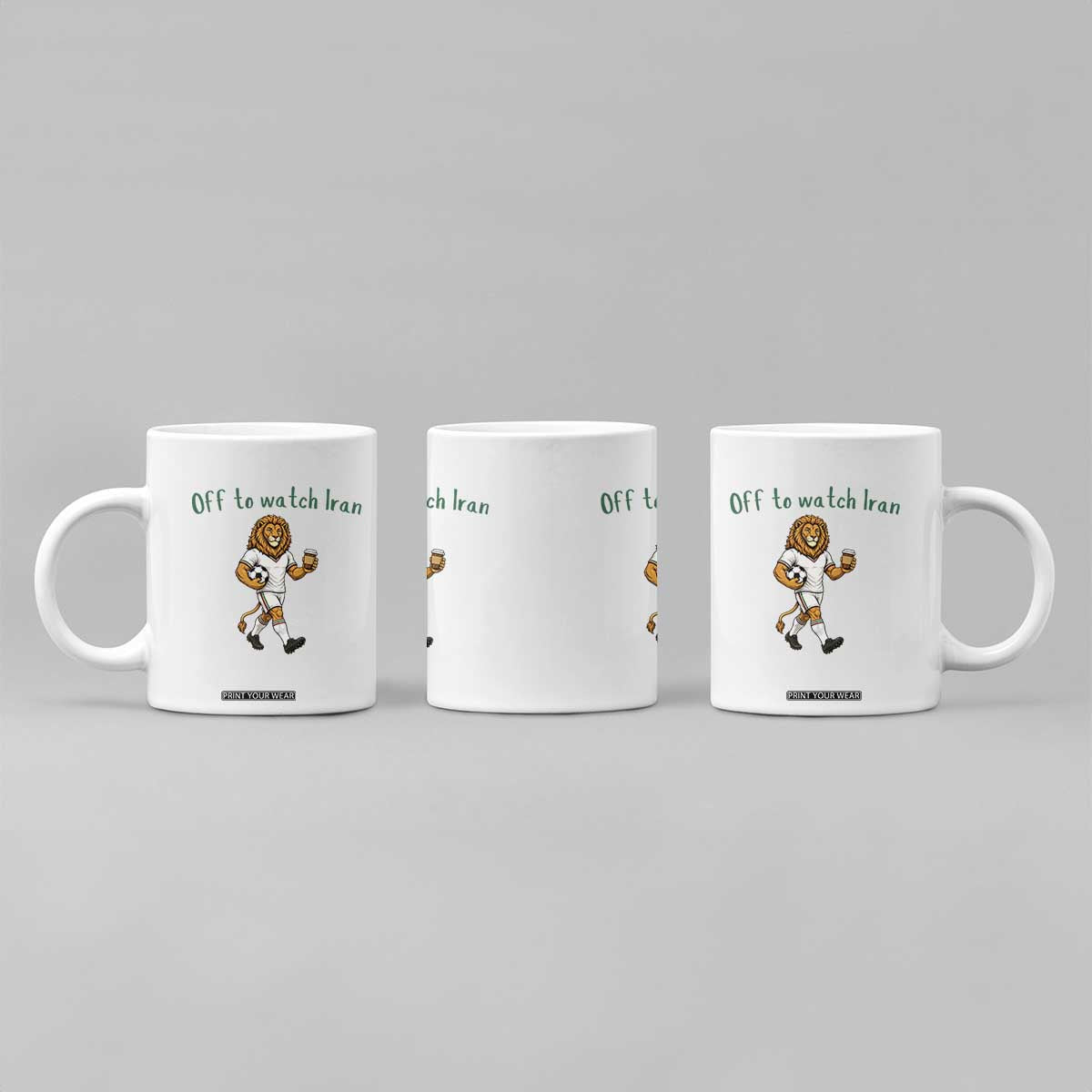 Funny Persian Lion Soccer Fan Gift Coffee Mug Off To Watch Iran