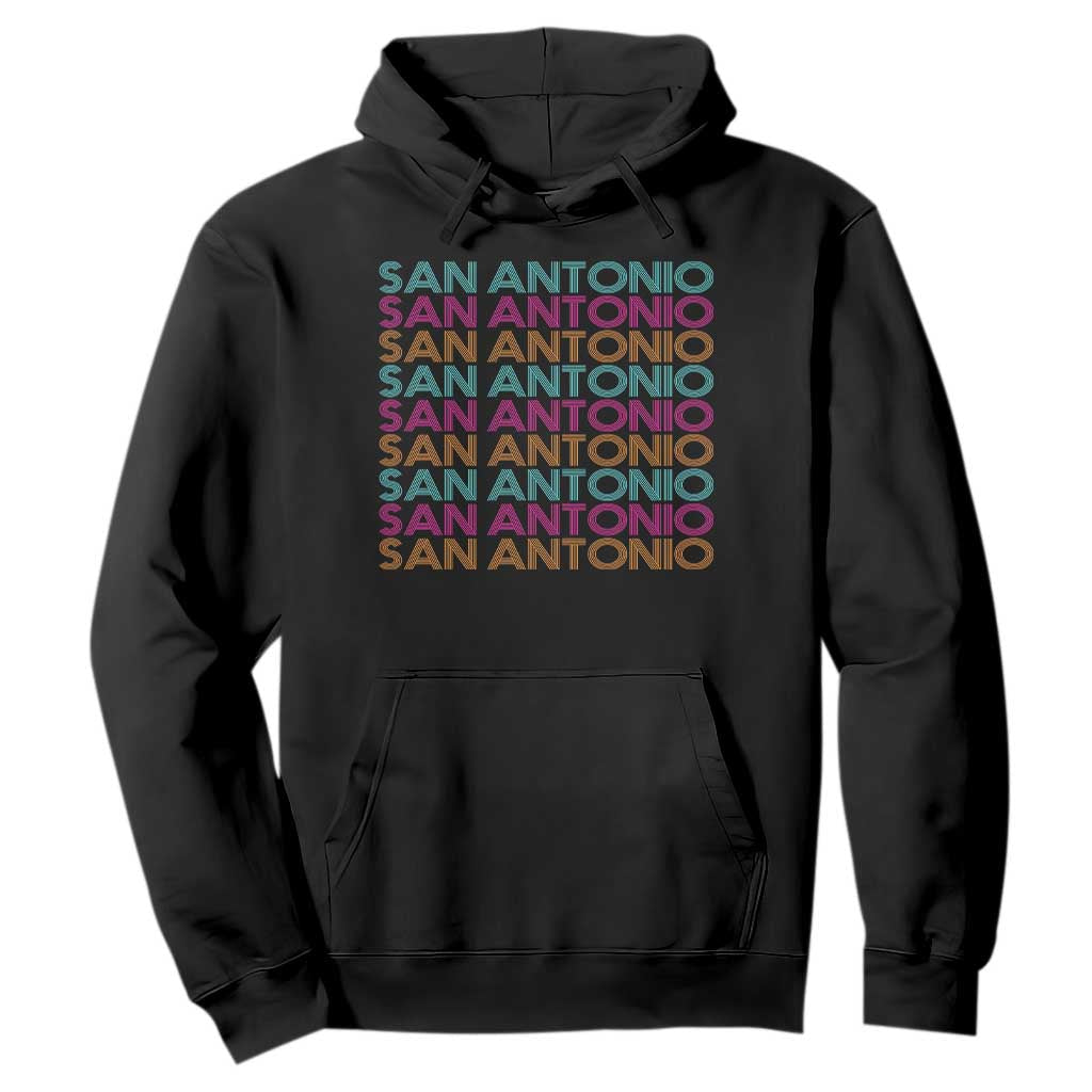 Vintage San Antonio Hoops Pride Hoodie Retro Basketball Fan