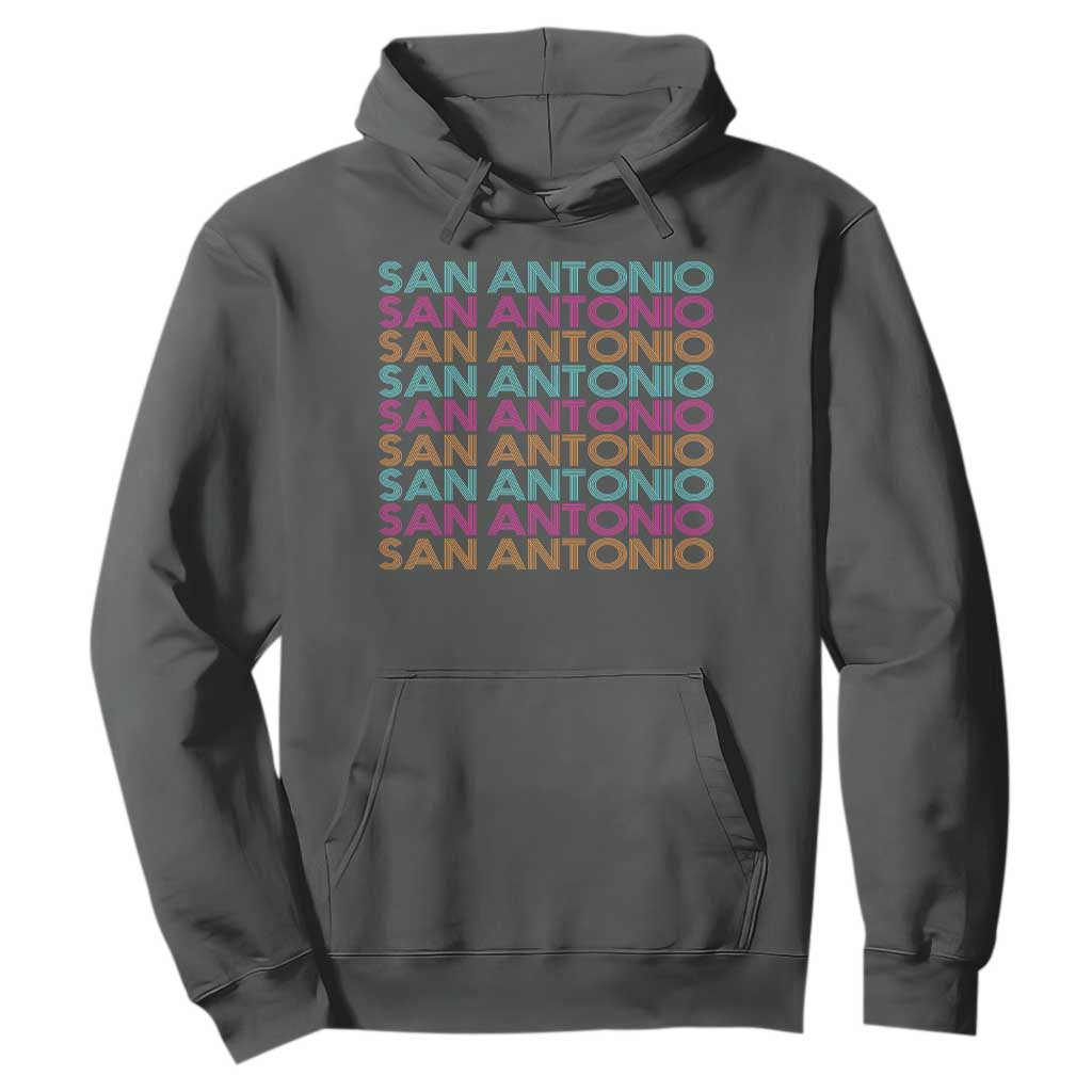 Vintage San Antonio Hoops Pride Hoodie Retro Basketball Fan