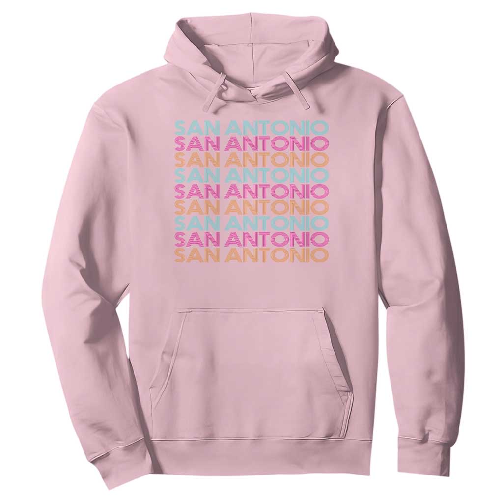 Vintage San Antonio Hoops Pride Hoodie Retro Basketball Fan