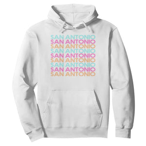 Vintage San Antonio Hoops Pride Hoodie Retro Basketball Fan