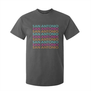 Vintage San Antonio Hoops Pride T Shirt For Kid Retro Basketball Fan