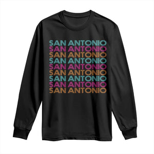 Vintage San Antonio Hoops Pride Long Sleeve Shirt Retro Basketball Fan