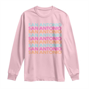 Vintage San Antonio Hoops Pride Long Sleeve Shirt Retro Basketball Fan