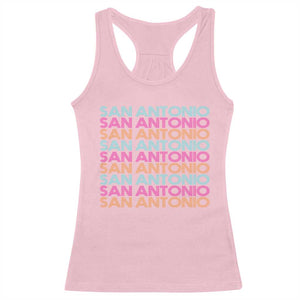 Vintage San Antonio Hoops Pride Racerback Tank Top Retro Basketball Fan TS12 Light Pink Print Your Wear
