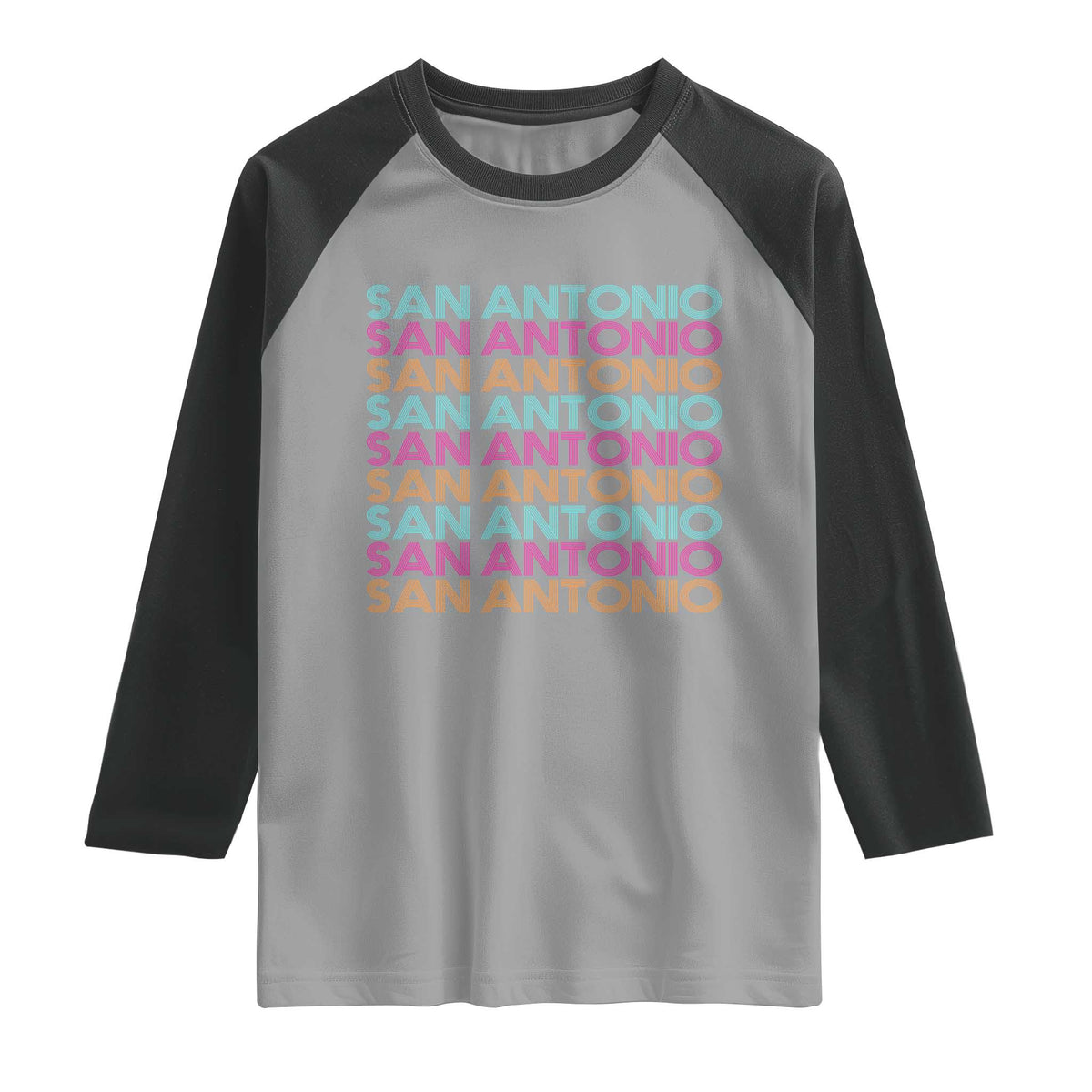 Vintage San Antonio Hoops Pride Raglan Shirt Retro Basketball Fan