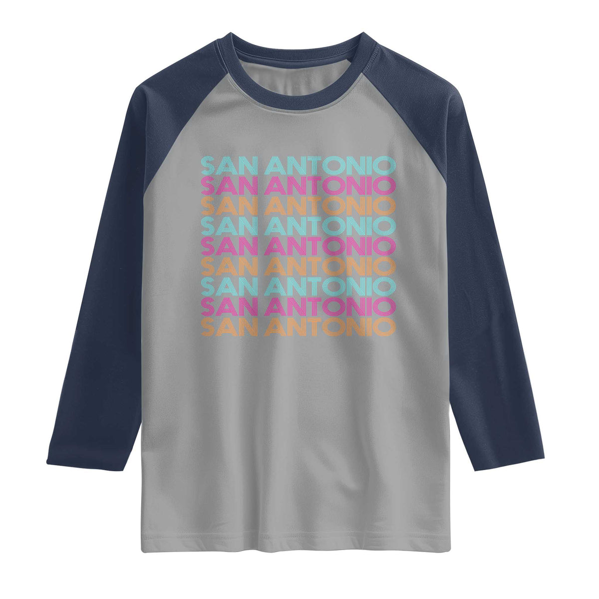 Vintage San Antonio Hoops Pride Raglan Shirt Retro Basketball Fan