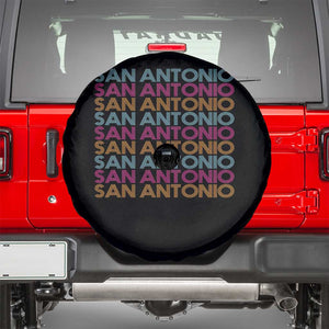 Vintage San Antonio Hoops Pride Spare Tire Cover Retro Basketball Fan