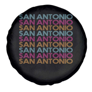 Vintage San Antonio Hoops Pride Spare Tire Cover Retro Basketball Fan