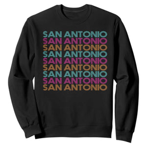 Vintage San Antonio Hoops Pride Sweatshirt Retro Basketball Fan