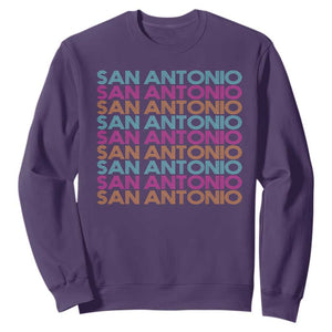 Vintage San Antonio Hoops Pride Sweatshirt Retro Basketball Fan