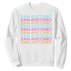 Vintage San Antonio Hoops Pride Sweatshirt Retro Basketball Fan