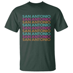 Vintage San Antonio Hoops Pride T Shirt Retro Basketball Fan