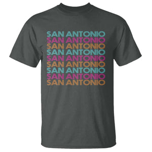 Vintage San Antonio Hoops Pride T Shirt Retro Basketball Fan