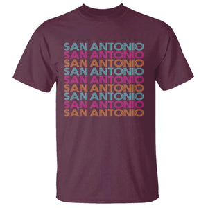 Vintage San Antonio Hoops Pride T Shirt Retro Basketball Fan