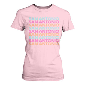Vintage San Antonio Hoops Pride T Shirt For Women Retro Basketball Fan