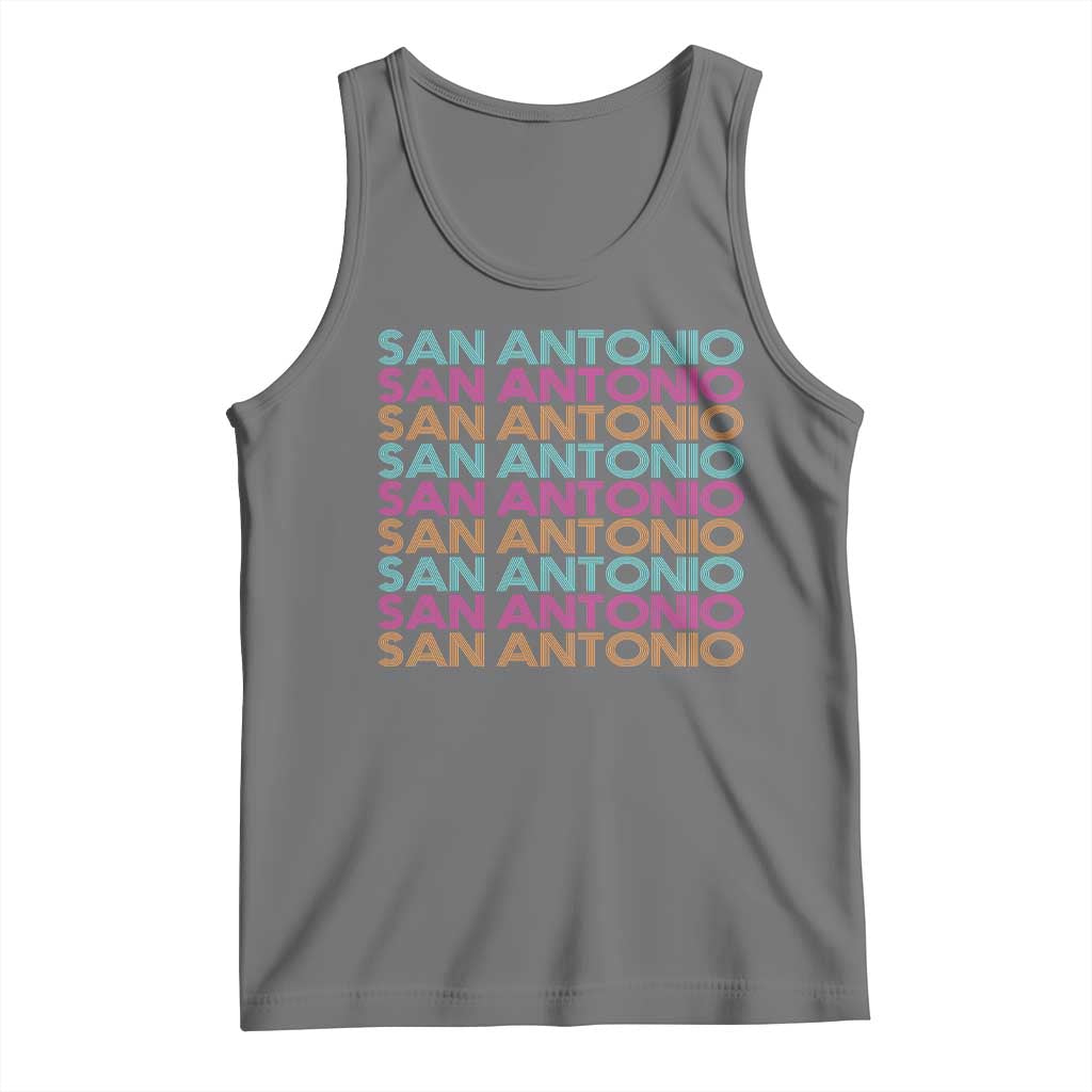 Vintage San Antonio Hoops Pride Tank Top Retro Basketball Fan