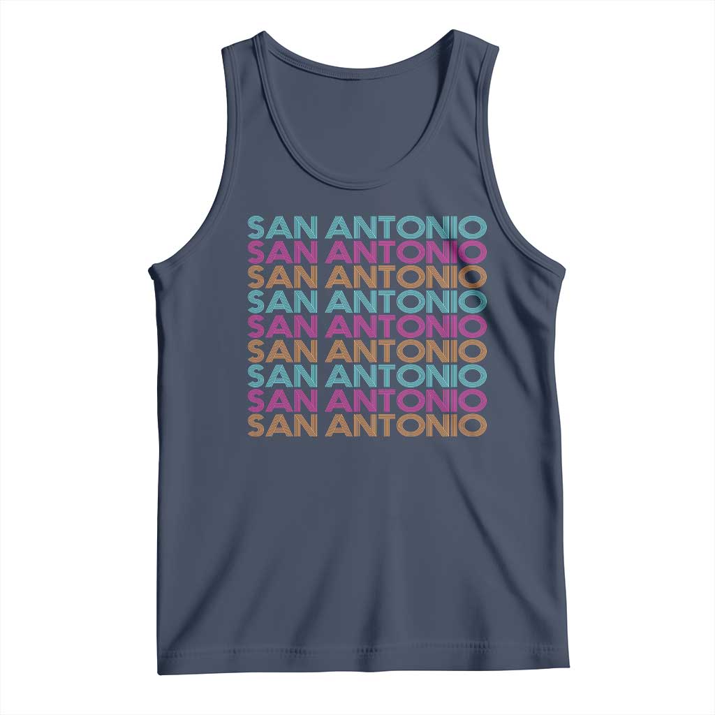 Vintage San Antonio Hoops Pride Tank Top Retro Basketball Fan