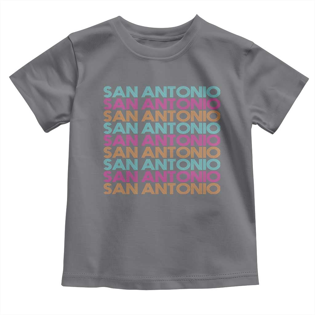 Vintage San Antonio Hoops Pride Toddler T Shirt Retro Basketball Fan
