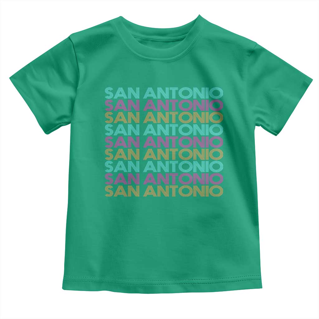 Vintage San Antonio Hoops Pride Toddler T Shirt Retro Basketball Fan