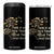 There Is No Such Thing As Too Many Books 4 in 1 Can Cooler Tumbler Book Lover TS12 One Size: 16 oz Black Print Your Wear