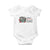 Easily Distracted By Cats And Books Baby Onesie Lazy Kitty Book Lover TS12 White Print Your Wear