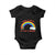 Take A Look It Is In A Book Baby Onesie Cute Rainbow Book Educational Quote TS12 Black Print Your Wear