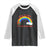 Take A Look It Is In A Book Raglan Shirt Cute Rainbow Book Educational Quote TS12 Black White Print Your Wear