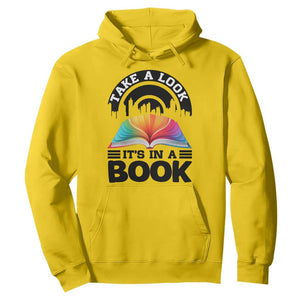 Take A Look It Is In A Book Hoodie Reading Retro Rainbow Vintage TS12 Daisy Print Your Wear