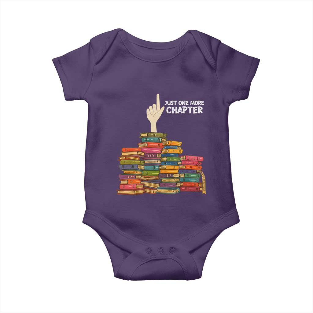 Just One More Chapter Baby Onesie Funny Book Lover TS12 Purple Print Your Wear