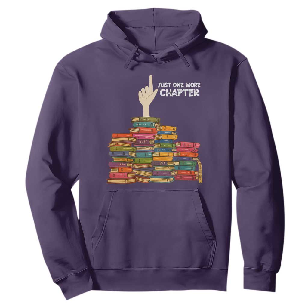 Just One More Chapter Hoodie Funny Book Lover TS12 Purple Print Your Wear