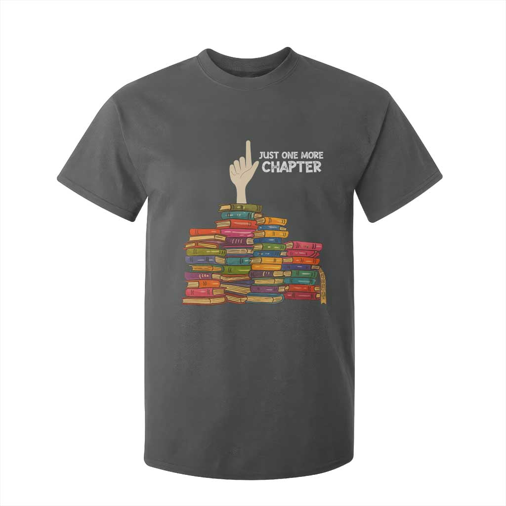 Just One More Chapter T Shirt For Kid Funny Book Lover TS12 Dark Heather Print Your Wear