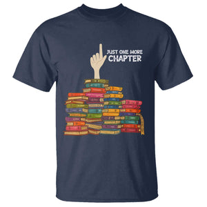 Just One More Chapter T Shirt Funny Book Lover TS12 Navy Print Your Wear