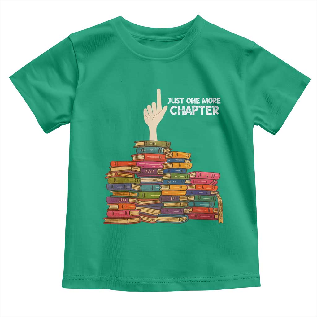 Just One More Chapter Toddler T Shirt Funny Book Lover TS12 Irish Green Print Your Wear