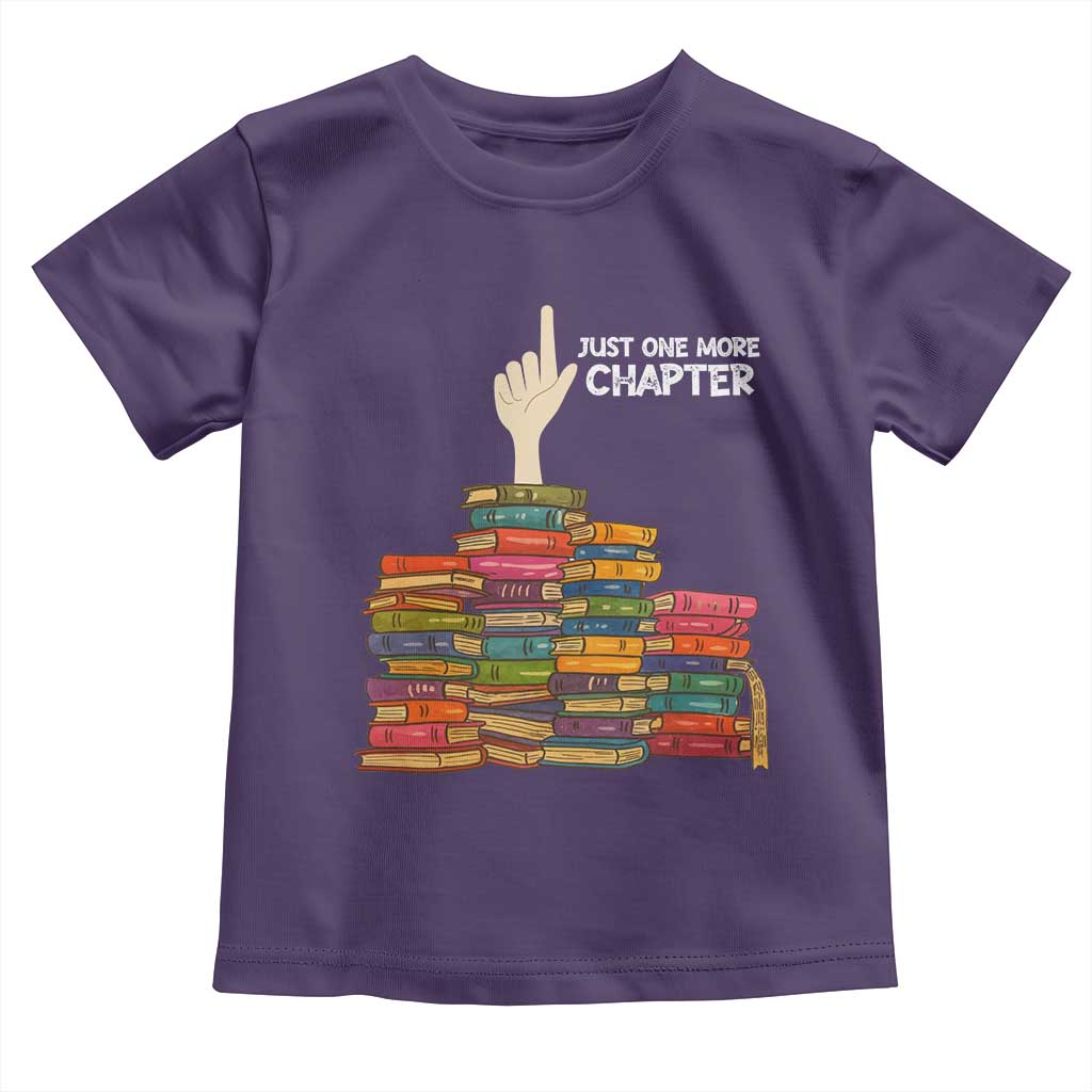 Just One More Chapter Toddler T Shirt Funny Book Lover TS12 Purple Print Your Wear