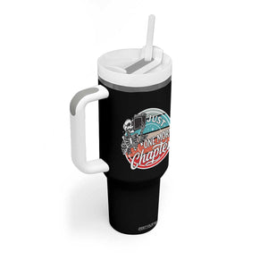 Just One More Chapter Tumbler With Handle Funny Skeleton Reading Book TS12 Print Your Wear
