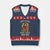 Just A Girl Who Loves Books V-Neck Knit Sweater Vest Funny Bookworm Quote TS12 Navy Red Print Your Wear
