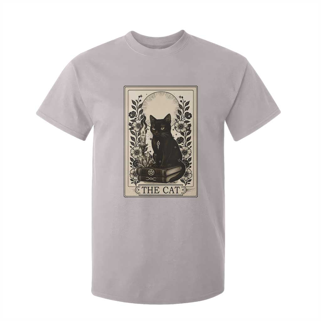 Funny The Cat Book T Shirt For Kid Kitty Lover Tarot Card TS12 Ice Gray Print Your Wear