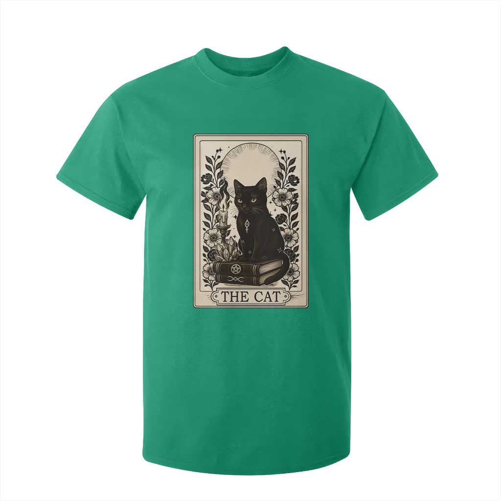 Funny The Cat Book T Shirt For Kid Kitty Lover Tarot Card TS12 Irish Green Print Your Wear