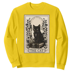 Funny The Cat Book Sweatshirt Kitty Lover Tarot Card TS12 Daisy Print Your Wear