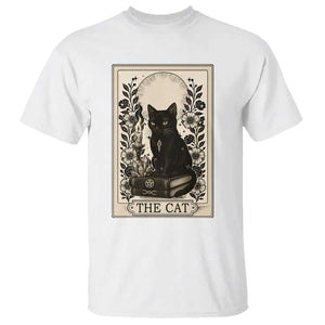 Funny The Cat Book T Shirt Kitty Lover Tarot Card TS12 White Print Your Wear