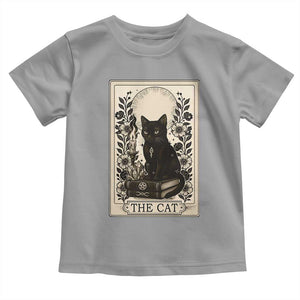 Funny The Cat Book Toddler T Shirt Kitty Lover Tarot Card TS12 Sport Gray Print Your Wear
