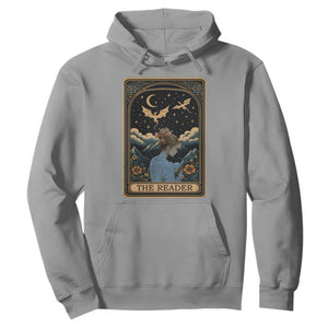 Funny The Reader Tarot Card Hoodie Girl Reading Fantasy Book TS12 Sport Gray Print Your Wear