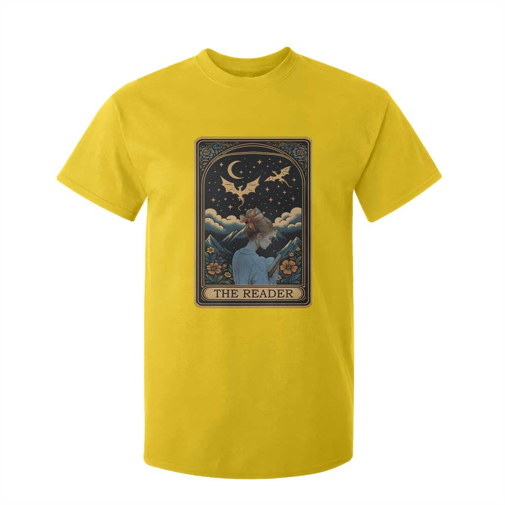 Funny The Reader Tarot Card T Shirt For Kid Girl Reading Fantasy Book TS12 Daisy Print Your Wear