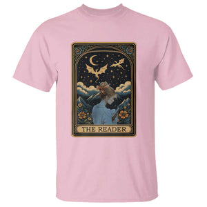 Funny The Reader Tarot Card T Shirt Girl Reading Fantasy Book TS12 Light Pink Print Your Wear