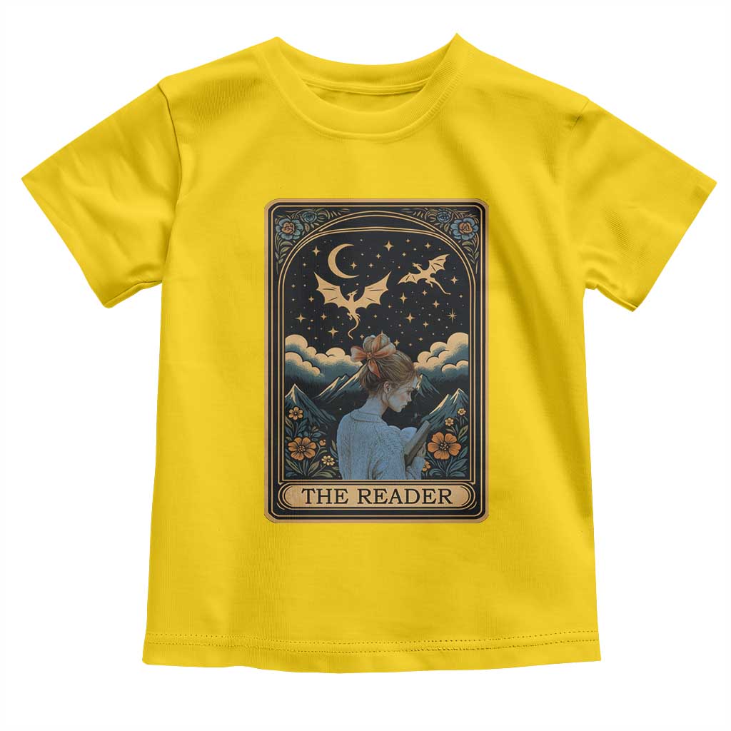 Funny The Reader Tarot Card Toddler T Shirt Girl Reading Fantasy Book TS12 Daisy Print Your Wear