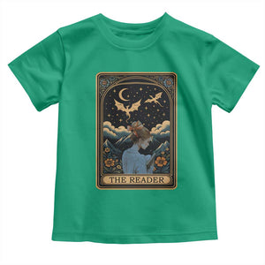 Funny The Reader Tarot Card Toddler T Shirt Girl Reading Fantasy Book TS12 Irish Green Print Your Wear