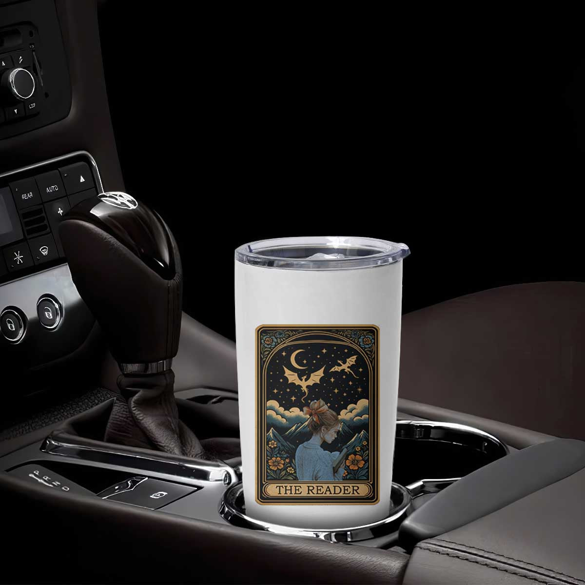 Funny The Reader Tarot Card Tumbler Cup Girl Reading Fantasy Book TS12 Print Your Wear