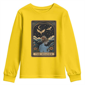 Funny The Reader Tarot Card Youth Sweatshirt Girl Reading Fantasy Book TS12 Daisy Print Your Wear